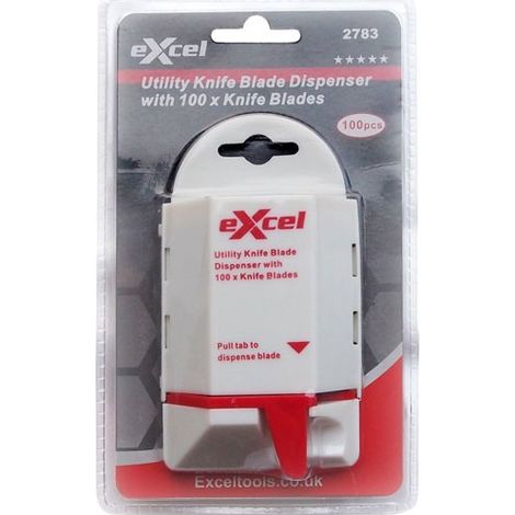 Excel Utility Knife Blade Dispenser 100 Piece - 2783