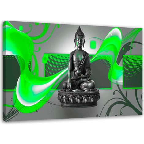 Quadro su tela, Buddha figura astratta - 100x70 (1/5)