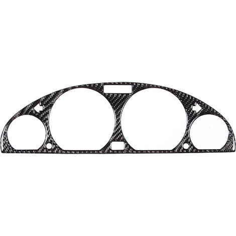 aqxreight Mittelkonsolen-Armaturenbrettabdeckung aus Kohlefaser, elegant, robust, einfache Montage, E46 M3 98-05