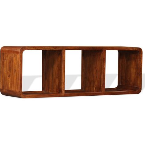 Mobile TV/credenza pratico e di design in legno massello con finitura sheesham 120 cm 2502163