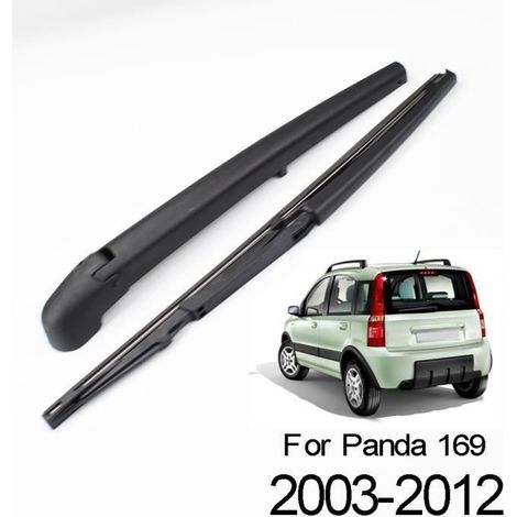 2PCS Balai d'essuie-glace arrière et bras pour Fiat Panda 169 Hatchback Box 2003 2004 2005 2006 2007 2008 2009 2010 2011 2012(1 lot) (1/4)