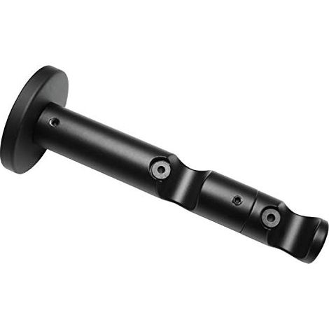 Gardinia Supporto Combinato Doppio con Base in Metallo per bastoni per Tende, 2 binari, Aperto, incl. Materiale di Montaggio (1/3)