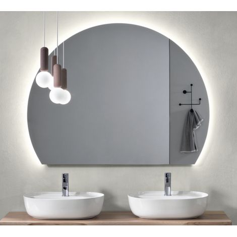 Specchio retroilluminato a LED moderno KENYA 120x93 cm (1/2)