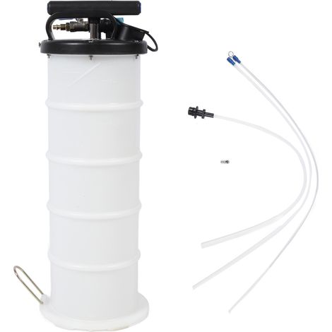 Pompe d'extraction d'huile 6,5 l, fluide pneumatique manuel sous vide pour l'évacuation des fluides automobiles