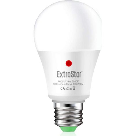 Lampada LED E27 9W con Sensore Crepuscolare 900lm 6500K A60 Day Night Sensor (1/3)