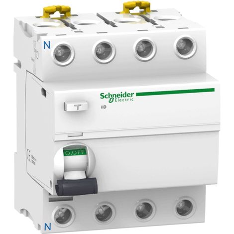 SCHNEIDER A9R41440 - Differenziale Puro 4 Poli 40A 30MA AC 4 Moduli (1/4)