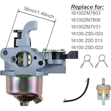 Carburateur pour Honda 152F GXH50 GX100 G100U MBX10 G100 G150 154F 156F 2.2HP-3hp Mélangeur Belle Loncin Carb Moteur 16100-Z0D-003 16100 Z0D 013 16100-ZM7-803 1 6100-ZM7-V31 16100-Z4E-003 (1/5)