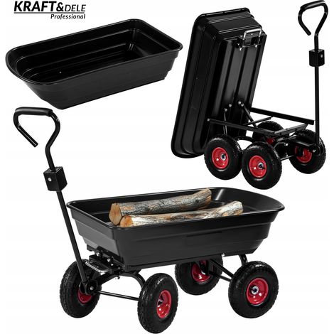 Carrello di trasporto per magazzino da giardino 300 Kg 75 L Kraft&Dele (1/5)