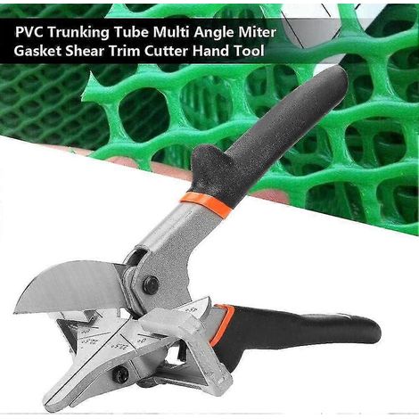 Pince à onglets multi-angles pour goulottes PVC, outil de coupe à main pour joints d'onglet multi-angles, réglable de 0 à 135°. (1/5)
