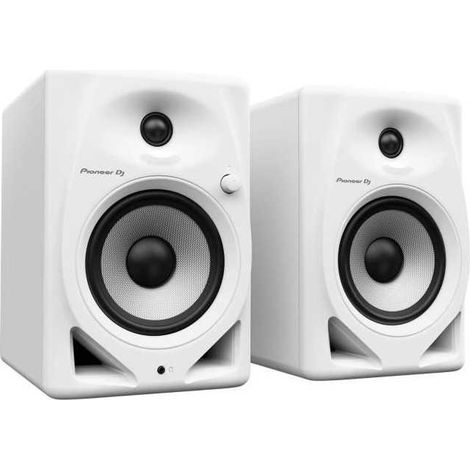 Pair of Pioneer DJ DM-50D-W monitoring speakers - Bass Reflex - 2x25W - DJ or Production mode - White (1/3)