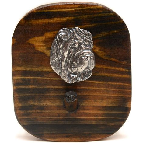 Shar Pei - Perchero para correa, perchero para medallas con perro, gancho para llaves de Art-Dog (1/5)