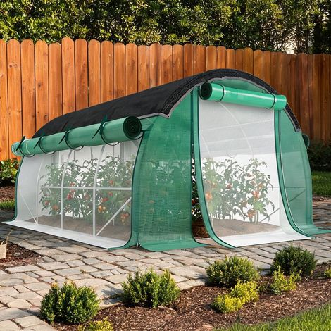 Serre de jardin en plastique acier 400 x 300 x 198 cm (1/5)
