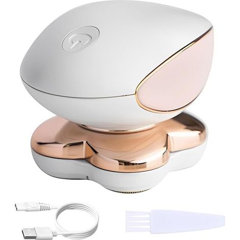 APEX Rasoirs électriques pour femme, sans fil, indolore, sans défaut, avec lumière LED, rasoir rotatif pour femme, jambe, bikini