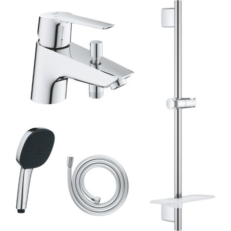 Pack mitigeur BD mécanique GROHE Quickfix Start + Douchette Vitalio Comfort 110 + Barre Quickfix Vitalio Smartactive + Flexible