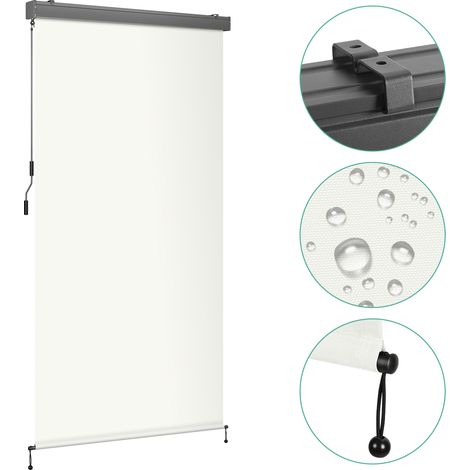 Randaco Tenda da sole verticale per esterni e interni Tenda da esterno impermeabile con manovella per balcone, 250x180 cm Beige