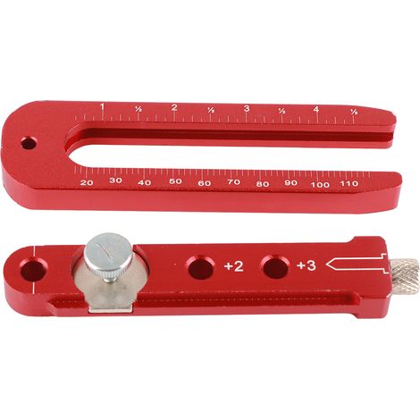 165 mm langes Lineal aus Aluminiumlegierung zum Zeichnen verstellbarer Metallkreise, Präzisionswerkzeug für die Holzbearbeitung und den Maschinenbau.