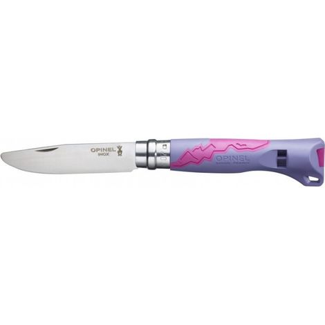Opinel Outdoor Junior No. 07 Coltellino con Fischietto Viola (1/3)