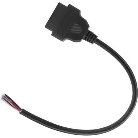 0.3 m 16 broches OBD2 femelle rallonge connecteur pour scanner auto diagnostic câble d'extension (1/5)