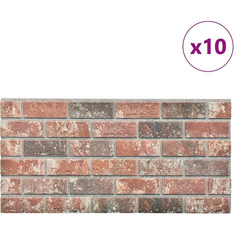 Maison Exclusive - Pannelli da parete 10 pcs Marrone Scuro e Grigio 100 x 50 cm