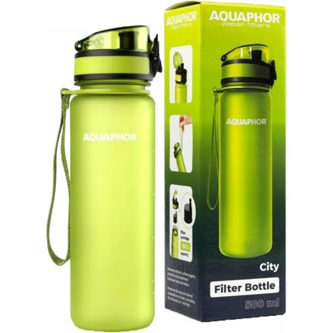 Flacone filtro Aquaphor City da 500 ml, verde (1/5)