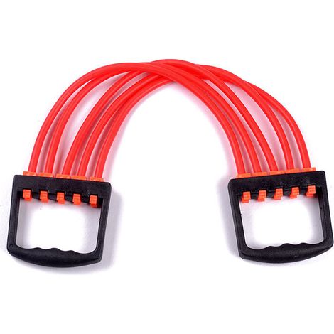 Kaelt - Système d'exercice de résistance d'entraîneur de force de bras de résistance réglable d'extenseur de poitrine de 5 cordes pour l'entraînement de force de musculation de gymnase à la maison, (r (1/5)