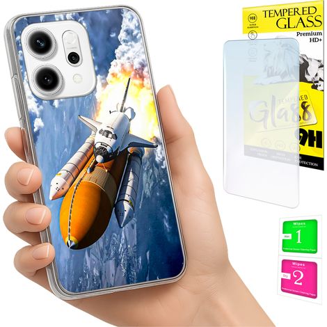 Funda para Oppo Reno 14F / 14 FS 5G con cubierta trasera para foto y cristal 9H. (1/5)