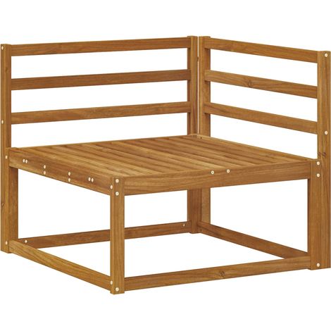 Divano Angolare da Esterno Naturale 83 x 83 x 73 cm vidaXL