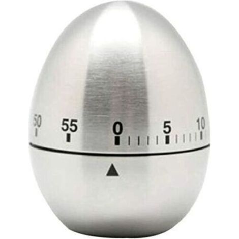 précis Minuterie de Cuisine en Acier Inoxydable, Fauly 60 Minutes Compte à rebours Cuisine Cuisine Mécanique Tournage d'alarme rotative Portable (1/5)