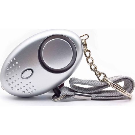 Porte-clés d'alarme personnel en une pièce, mini porte-clés d'autodéfense fort approuvé par la police avec alarme de sécurité de lampe de poche pour les enfants de sexe féminin aventurier senior (arge
