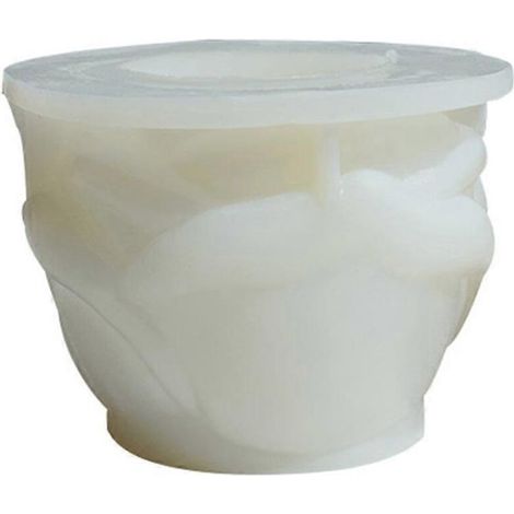 Moules en résine pour plantes succulentes en forme de fleur, moule en silicone pour pot de fleurs en forme de rose (1/5)