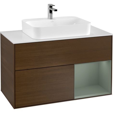 Villeroy & Boch F371GMGN Meuble sous-vasque Finion F37