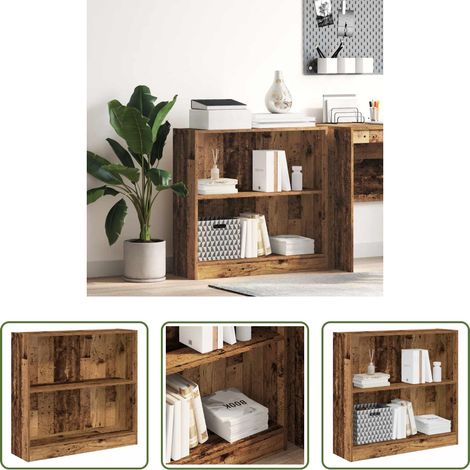 Bücherregal Altholz - Bücherregal Altholz-Optik 80x24x76cm Holzwerkstoff (1/5)
