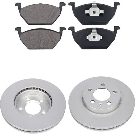 KIT FRENI ANTERIORI compatibile con VW POLO VI (AW1,BZ1) - DISCHI + PASTIGLIE OEM: P 85 041 , P 85 167 / 18636 , 18637 /SOSTITUZIONE DIRETTA/BASSA POLVERE/SILENZIOSO (1/5)