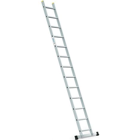 Echelle simple StablePro 13 marches en aluminium, légère et durable, hauteur de travail maximale 4,49m, garantie 5 ans, charge maximale 150kg, Hostrom