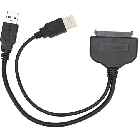 Adaptateur SATA vers USB 3.0 6Gbps, câble rapide Plug and Play à échange à chaud pour disque dur 2,5 pouces HDD SSD (1/5)