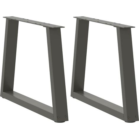 Couchtischbeine V-Form 2 Stück Anthrazit 50x(42-43,3) cm Stahl