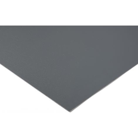 Rs Pro – Plaque PVC gris 1000mm x 1000mm x 4.5mm – Résistance à la traction 55 MPa – Indice d'inflammabilité DIN 4102 B1 – Lot de 2