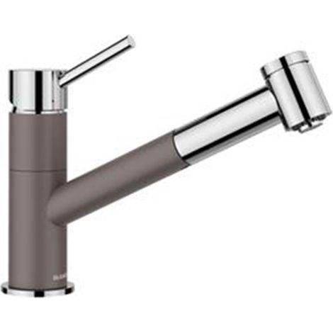 BLANCO Küchenarmatur KANO-S VARIO Hochdruck Vulkangrau/Chrom (1/2)