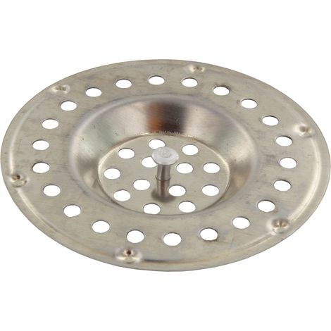 griglia griglietta acciaio inox con pomello per piletta lavello cucina (1/2)
