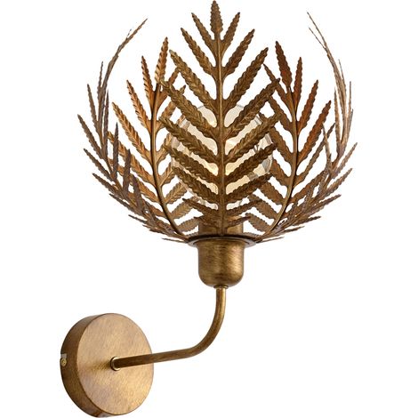 Vintage Wandleuchte Gold - Botanica