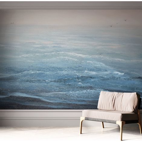 Carta da parati adesiva - lavabile - decorazione murale - per cucina - pellicola decorativa Mare calmo 312x219 cm (1/5)