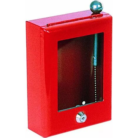 Boîte à clé 200 x 150 x 70 mm - fermeture à barillet pour sécurité incendie