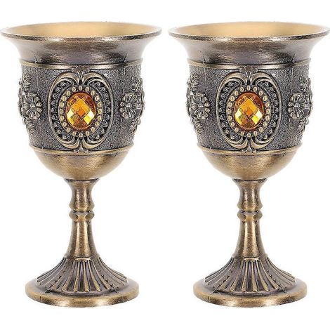 Lot de 2 verres à vin multifonctions, élégants gobelets décoratifs de style européen, accessoires pour le vin-7.5X4.5CM (1/3)