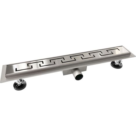 AICA caniveau de douche en acier inoxydable italien,siphon de drainage au sol en carrelage,réglable en hauteur avec désodorisant- Style 4-80 cm