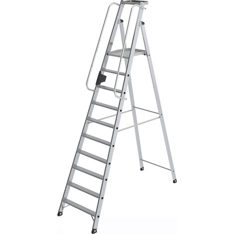 Günzburger Steigtechnik, Escabeau en aluminium avec plate-forme (1/5)