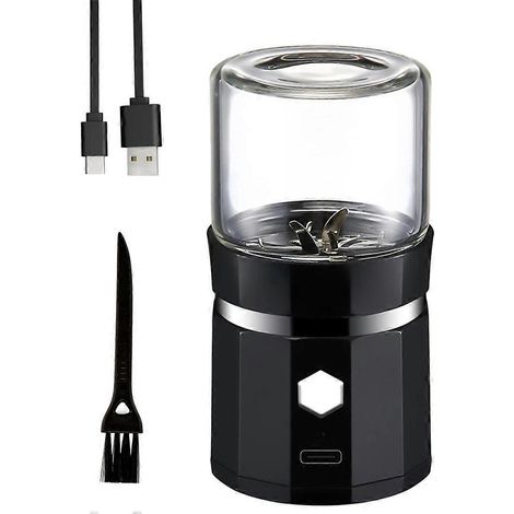 Mini Electric Grinder Portable Vanilla Grinder USB Rechargeable Mill-- (1/5)