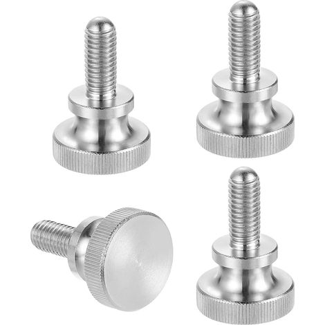 Lot de 4 vis moletées M8 x 20 mm, acier inoxydable 304, boulons à tête moletée métriques avec boutons de préhension à l'épaule (1/5)