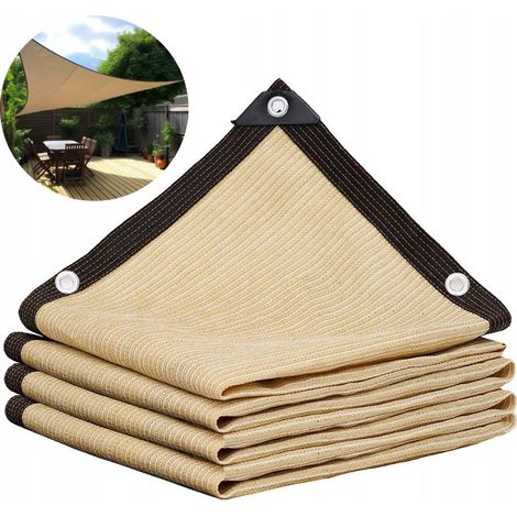 CUBIERTA DE JARDÍN SOMBRA 85-90% con MALLA 3x3 CREMA Reforzada (1/5)