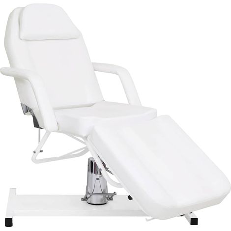 vidaXL Table de massage Blanc 180x62x(87-112) cm (1/5)
