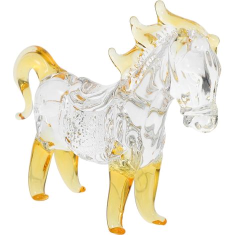 Kristallpferdefigur für Dekoration Pferdestatue als Wohnaccessoire Kristalltierfigur (1/5)